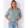 image:imageANRABESS Womens Tops 34 Sleeve Fall Business Casual BlousesGreen