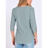 image:imageANRABESS Womens Tops 34 Sleeve Fall Business Casual BlousesGreen