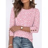 image:imageANRABESS Womens Tops 34 Sleeve Fall Business Casual BlousesPink White Dot