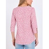 image:imageANRABESS Womens Tops 34 Sleeve Fall Business Casual BlousesPink White Dot