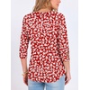 image:imageANRABESS Womens Tops 34 Sleeve Fall Business Casual BlousesRed White Floral