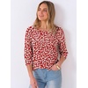 image:imageANRABESS Womens Tops 34 Sleeve Fall Business Casual BlousesRed White Floral
