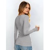 image:imageANRABESS Womens Tops Long Sleeve Shirt Built in BraGrey