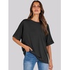 image:imageANRABESS Womens Tops Summer Short Sleeve Oversized T Shirts 2026Black
