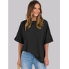image:imageANRABESS Womens Tops Summer Short Sleeve Oversized T Shirts 2026Black