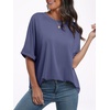 image:imageANRABESS Womens Tops Summer Short Sleeve Oversized T Shirts 2026Blue Gray