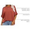 image:imageANRABESS Womens Tops Summer Short Sleeve Oversized T Shirts 2026Brick Red