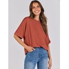 image:imageANRABESS Womens Tops Summer Short Sleeve Oversized T Shirts 2026Brick Red