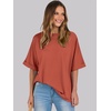 image:imageANRABESS Womens Tops Summer Short Sleeve Oversized T Shirts 2026Brick Red