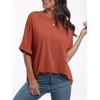 image:imageANRABESS Womens Tops Summer Short Sleeve Oversized T Shirts 2026Brick Red