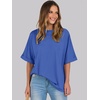image:imageANRABESS Womens Tops Summer Short Sleeve Oversized T Shirts 2026Bright Blue
