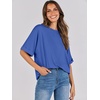 image:imageANRABESS Womens Tops Summer Short Sleeve Oversized T Shirts 2026Bright Blue