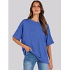 image:imageANRABESS Womens Tops Summer Short Sleeve Oversized T Shirts 2026Bright Blue