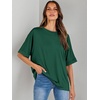 image:imageANRABESS Womens Tops Summer Short Sleeve Oversized T Shirts 2026Dark Green
