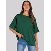 image:imageANRABESS Womens Tops Summer Short Sleeve Oversized T Shirts 2026Dark Green