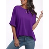 image:imageANRABESS Womens Tops Summer Short Sleeve Oversized T Shirts 2026Dark Purple