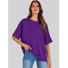 image:imageANRABESS Womens Tops Summer Short Sleeve Oversized T Shirts 2026Dark Purple
