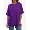 image:imageANRABESS Womens Tops Summer Short Sleeve Oversized T Shirts 2026Dark Purple