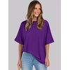 image:imageANRABESS Womens Tops Summer Short Sleeve Oversized T Shirts 2026Dark Purple