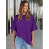 image:imageANRABESS Womens Tops Summer Short Sleeve Oversized T Shirts 2026Dark Purple