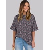 image:imageANRABESS Womens Tops Summer Short Sleeve Oversized T Shirts 2026Floral Black