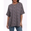 image:imageANRABESS Womens Tops Summer Short Sleeve Oversized T Shirts 2026Floral Black