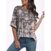 image:imageANRABESS Womens Tops Summer Short Sleeve Oversized T Shirts 2026Floral Black Print