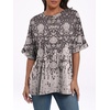 image:imageANRABESS Womens Tops Summer Short Sleeve Oversized T Shirts 2026Floral Black Print