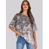 image:imageANRABESS Womens Tops Summer Short Sleeve Oversized T Shirts 2026Floral Black Print