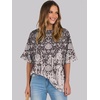 image:imageANRABESS Womens Tops Summer Short Sleeve Oversized T Shirts 2026Floral Black Print