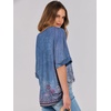 image:imageANRABESS Womens Tops Summer Short Sleeve Oversized T Shirts 2026Floral Blue Flower