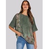 image:imageANRABESS Womens Tops Summer Short Sleeve Oversized T Shirts 2026Floral Flower Print