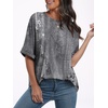 image:imageANRABESS Womens Tops Summer Short Sleeve Oversized T Shirts 2026Floral Gray Flower