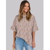 image:imageANRABESS Womens Tops Summer Short Sleeve Oversized T Shirts 2026Floral Pink
