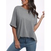 image:imageANRABESS Womens Tops Summer Short Sleeve Oversized T Shirts 2026Gray