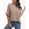 image:imageANRABESS Womens Tops Summer Short Sleeve Oversized T Shirts 2026Khaki