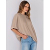 image:imageANRABESS Womens Tops Summer Short Sleeve Oversized T Shirts 2026Khaki