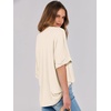 image:imageANRABESS Womens Tops Summer Short Sleeve Oversized T Shirts 2026Light Apricot