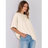 image:imageANRABESS Womens Tops Summer Short Sleeve Oversized T Shirts 2026Light Apricot