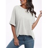 image:imageANRABESS Womens Tops Summer Short Sleeve Oversized T Shirts 2026Light Gray