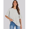 image:imageANRABESS Womens Tops Summer Short Sleeve Oversized T Shirts 2026Light Gray