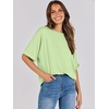 image:imageANRABESS Womens Tops Summer Short Sleeve Oversized T Shirts 2026Light Green