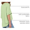 image:imageANRABESS Womens Tops Summer Short Sleeve Oversized T Shirts 2026Light Green