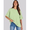 image:imageANRABESS Womens Tops Summer Short Sleeve Oversized T Shirts 2026Light Green