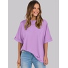 image:imageANRABESS Womens Tops Summer Short Sleeve Oversized T Shirts 2026Lilac