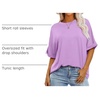 image:imageANRABESS Womens Tops Summer Short Sleeve Oversized T Shirts 2026Lilac