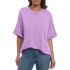 image:imageANRABESS Womens Tops Summer Short Sleeve Oversized T Shirts 2026Lilac