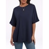 image:imageANRABESS Womens Tops Summer Short Sleeve Oversized T Shirts 2026Navy Blue