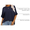 image:imageANRABESS Womens Tops Summer Short Sleeve Oversized T Shirts 2026Navy Blue
