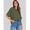 image:imageANRABESS Womens Tops Summer Short Sleeve Oversized T Shirts 2026Olive Green